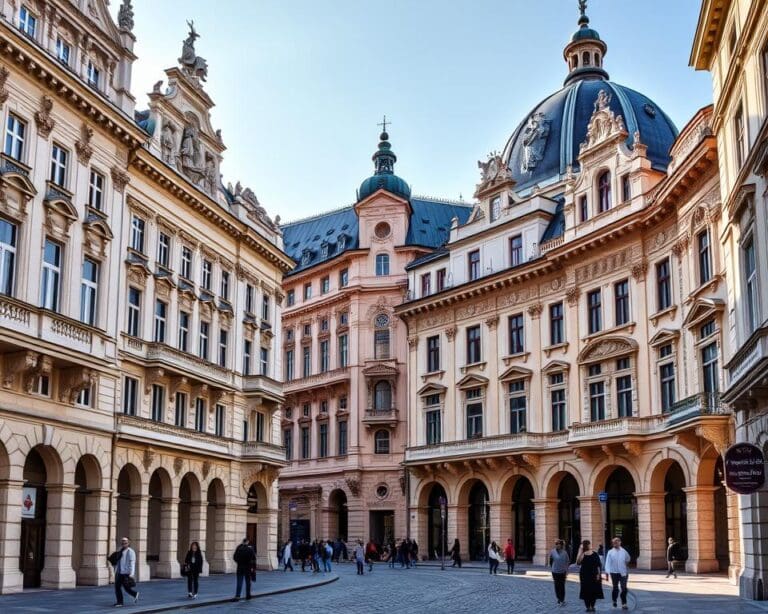 Barocke Fassaden in Wien, Österreich