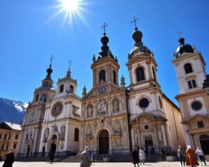 Barocke Kirchen in Innsbruck, Österreich