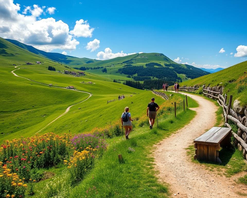 Bierwanderweg durch malerische Landschaften