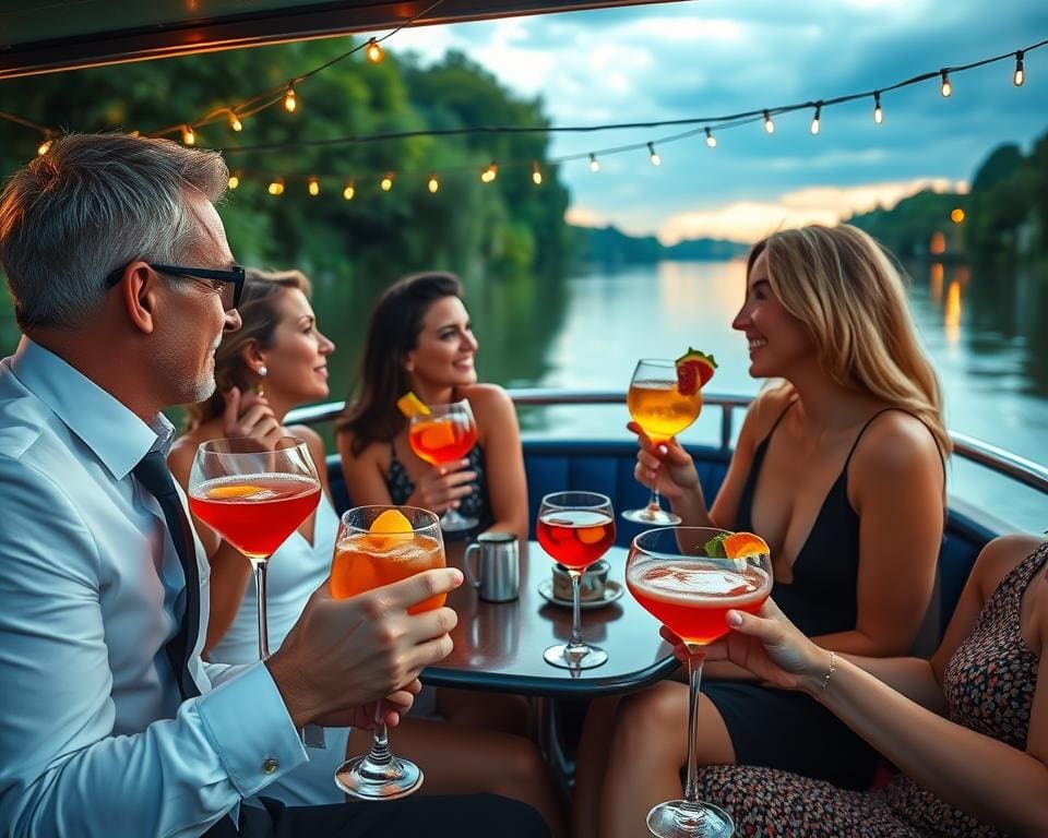 Cocktail-Kreuzfahrten auf dem Fluss