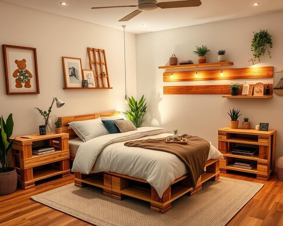 DIY Schlafzimmermöbel Ideen aus Paletten