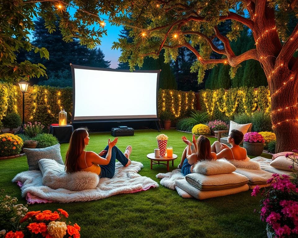 Freiluftkino im Garten: Tipps für Filmabende unter Sternen