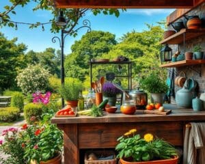 Freiluftküche selbst gestalten: Kochen im Garten leicht gemacht