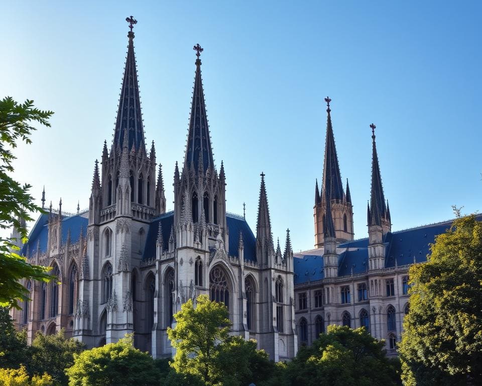 Gotische Kathedralen in Rouen, Frankreich