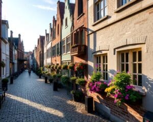 Historische Gassen in Brügge, Belgien