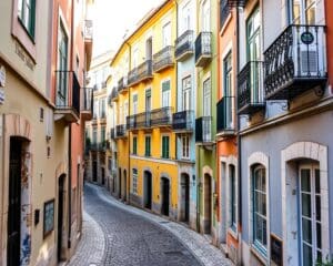 Historische Gassen in Lissabon, Portugal