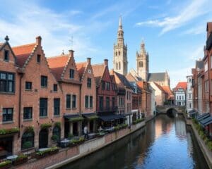 Historische Viertel in Brügge, Belgien