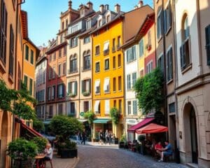 Historische Viertel in Lyon, Frankreich