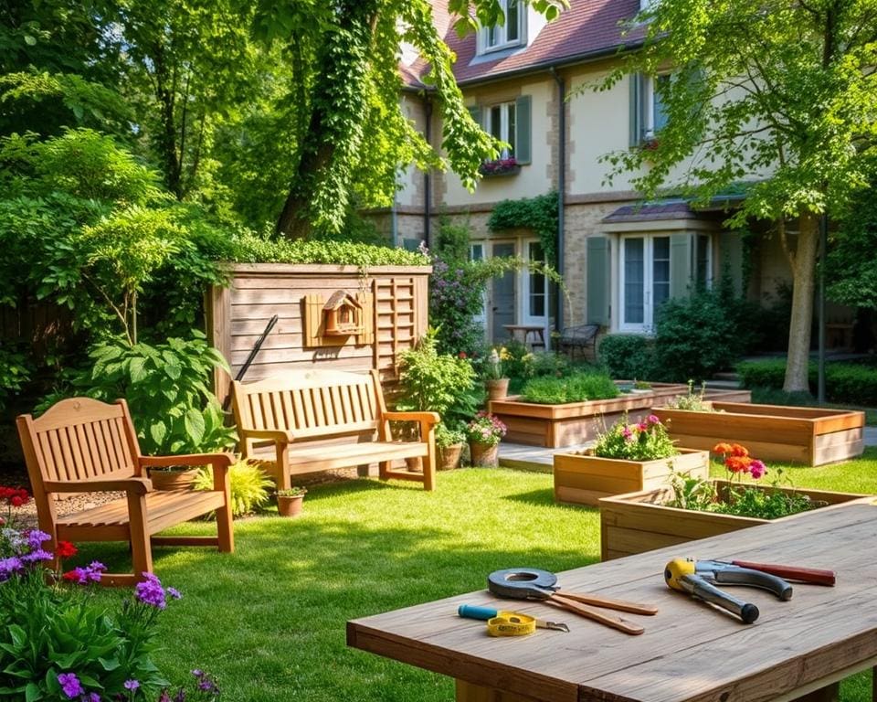 Holzarbeiten für den Garten