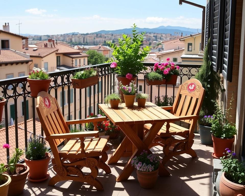 Holzmöbel für den Balkon selber bauen