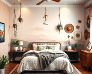Kreative Wandgestaltung für das Schlafzimmer