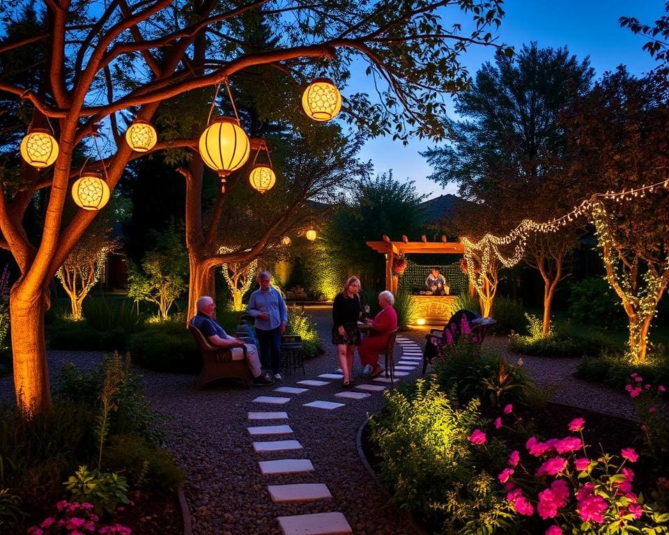 Lichtinstallationen für laue Sommerabende im Garten