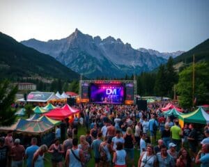 Musikfestivals in Bergkulissen