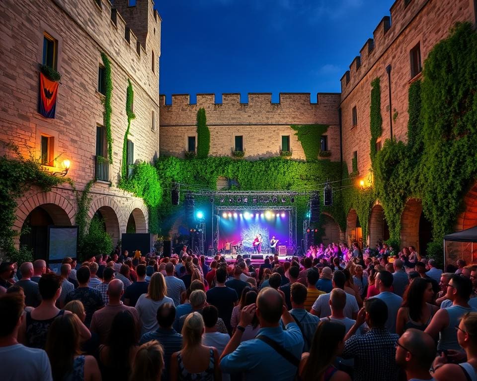 Musikfestivals in historischen Stätten