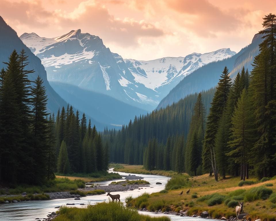 Natur und Parks im Kootenay National Park, Kanada