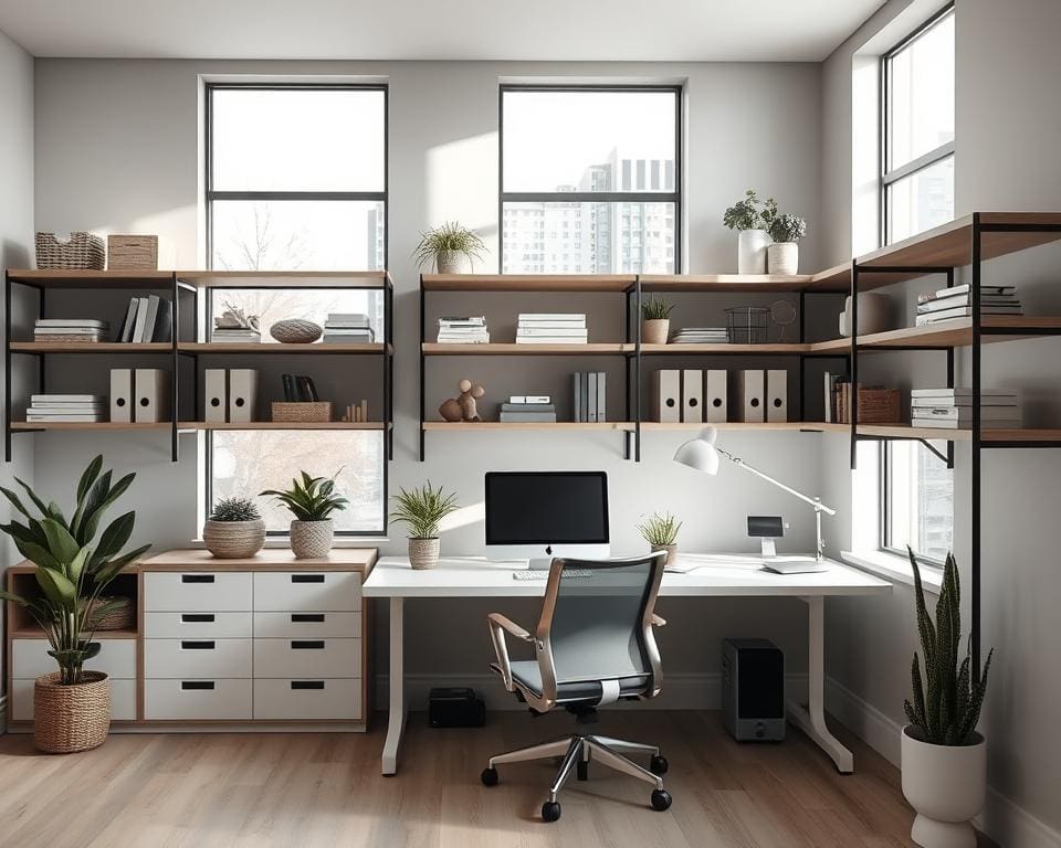 Ordnung im Arbeitszimmer: Stauraumlösungen und Design