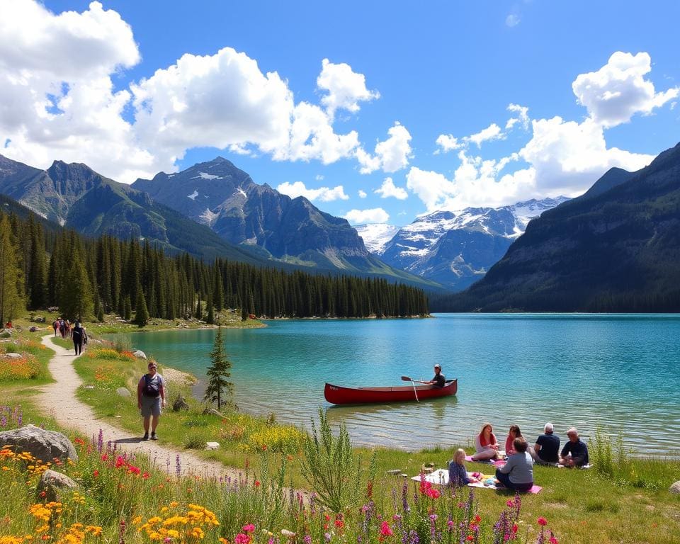 Outdoor-Aktivitäten im Banff-Nationalpark, Kanada