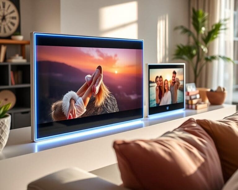 Elektronische Bilderrahmen mit Cloud-Anbindung