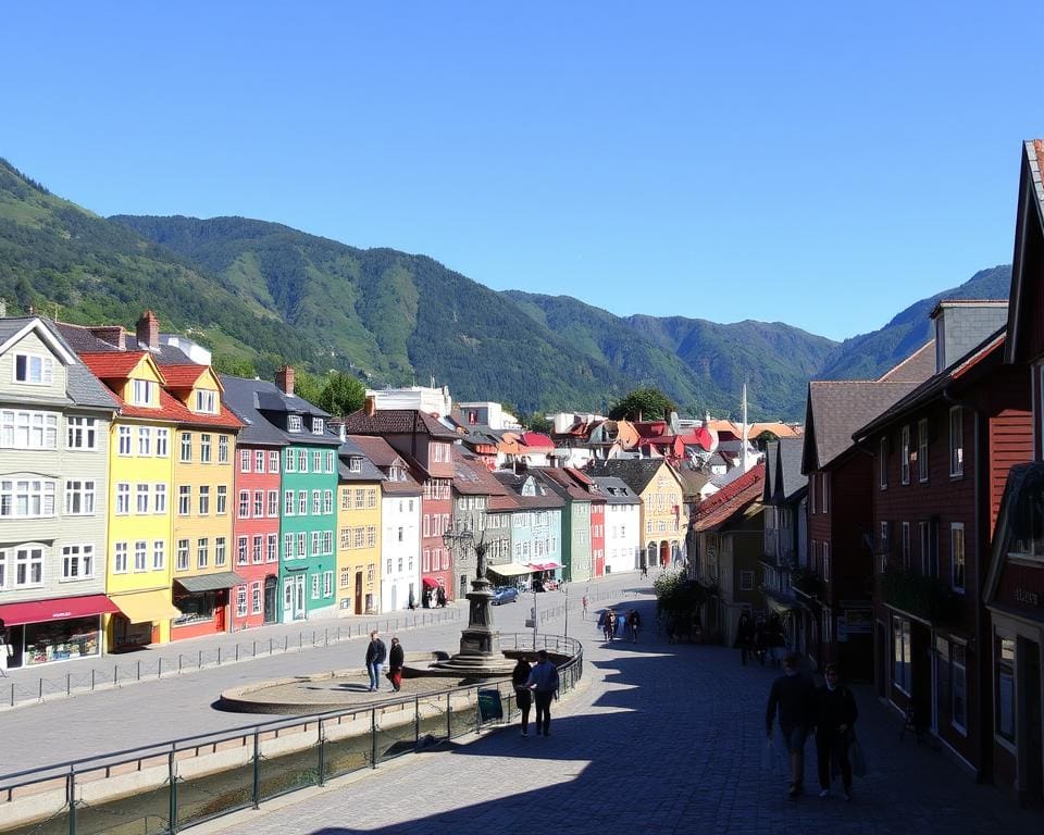 Historische Altstadt von Bergen, Norwegen