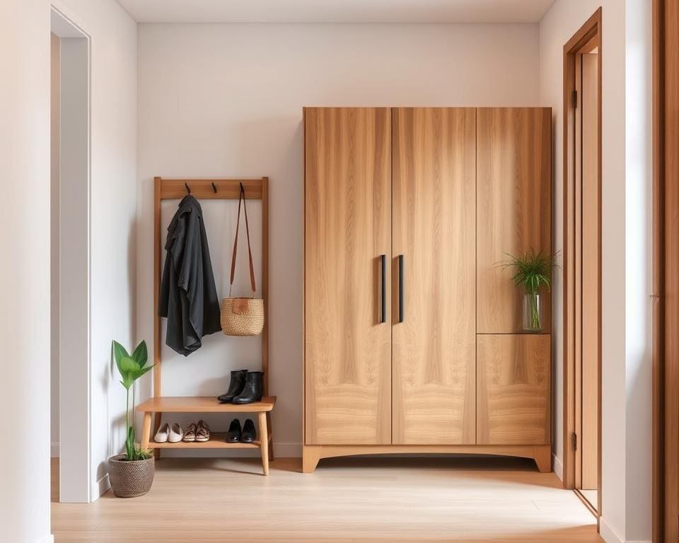 Holzprojekte für den Flur: Garderobe und Schuhschrank