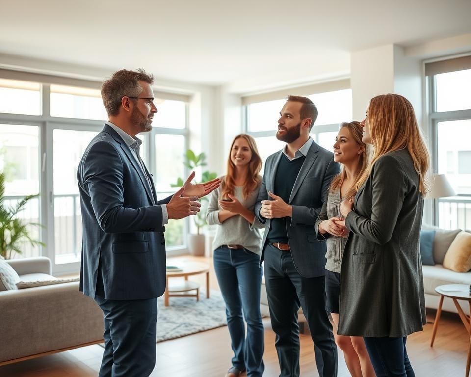 Immobilienmakler im Verkaufsprozess