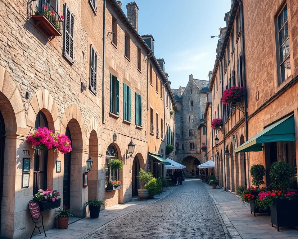 Mittelalterliche Straßen in Carcassonne, Frankreich