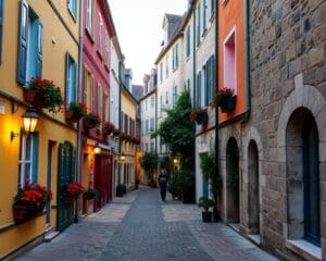 Historische Gassen in La Rochelle, Frankreich
