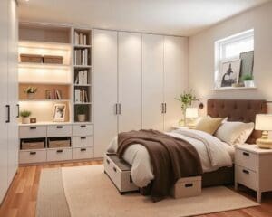 Ordnung im Schlafzimmer: Stauraum clever nutzen