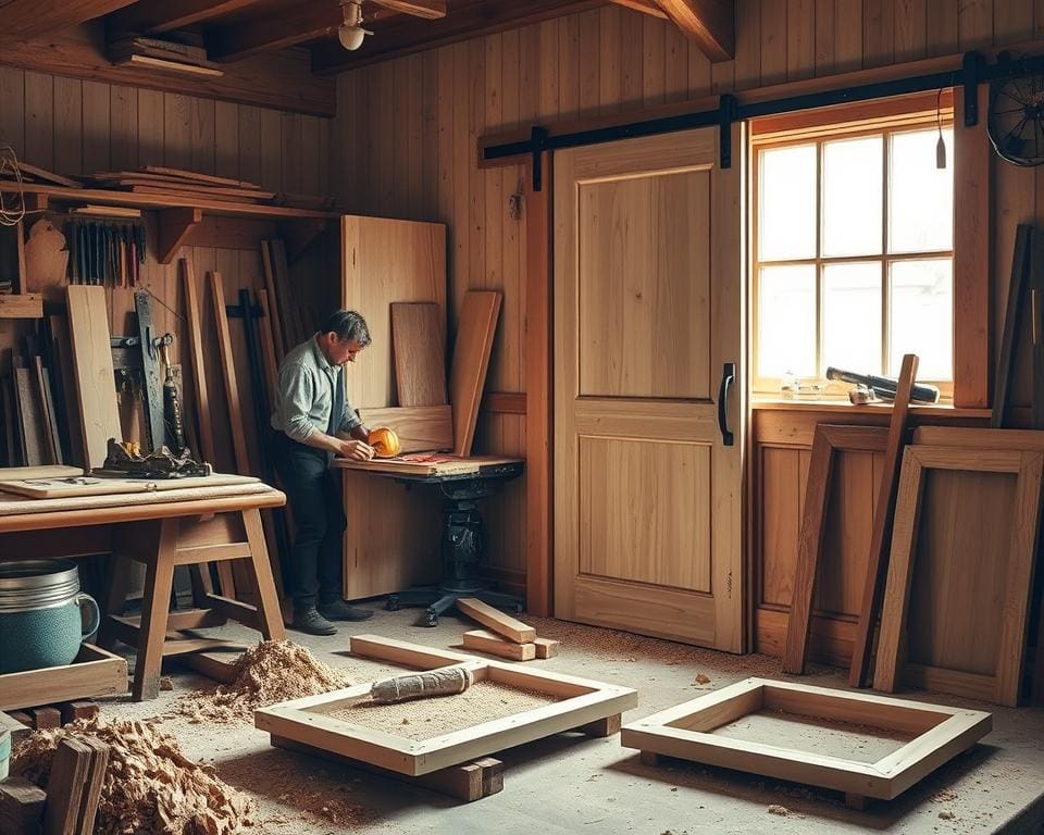 Schiebetüren selber bauen: Platz und Design vereinen