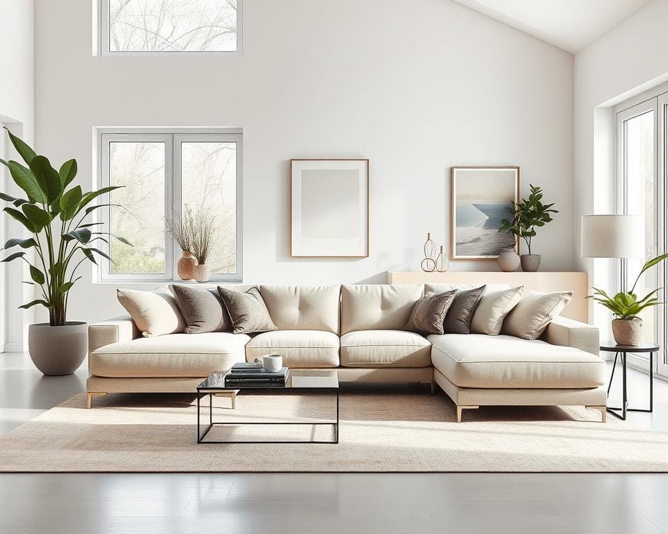 Schlafsofas von Ligne Roset im stilvollen Wohnzimmer