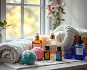 Schönheits- und Spa-Produkte für zu Hause