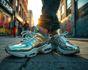 Sneaker in Metallic: Die Highlights der Straßenszene