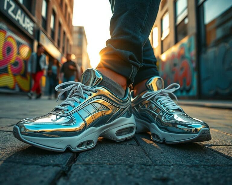 Sneaker in Metallic: Die Highlights der Straßenszene