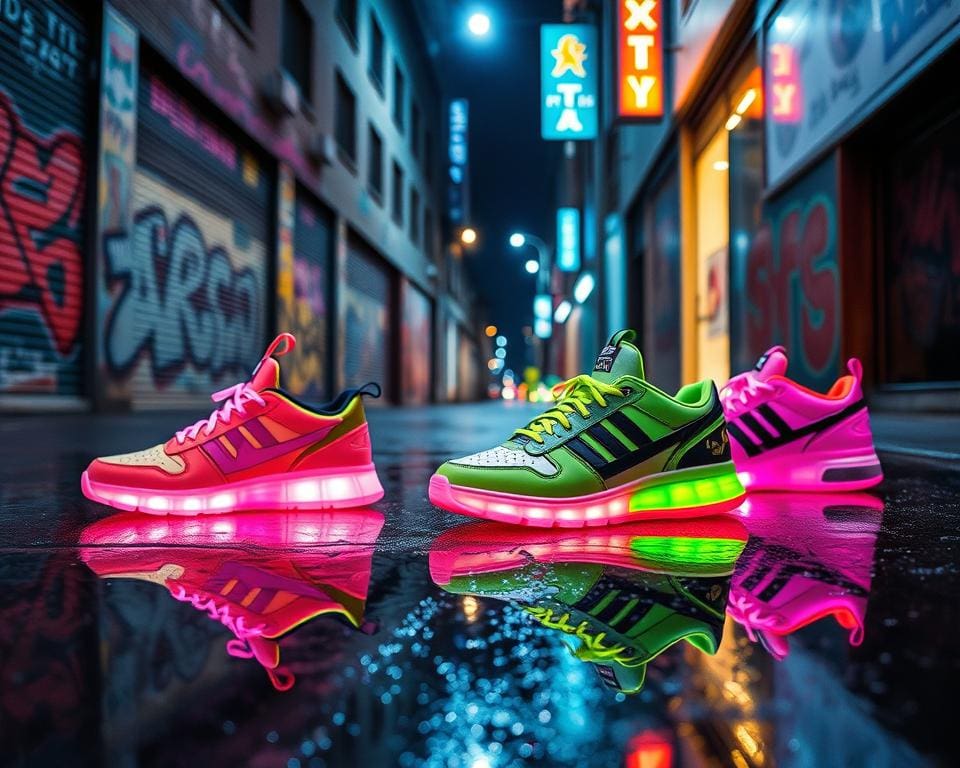 Sneaker in Neon