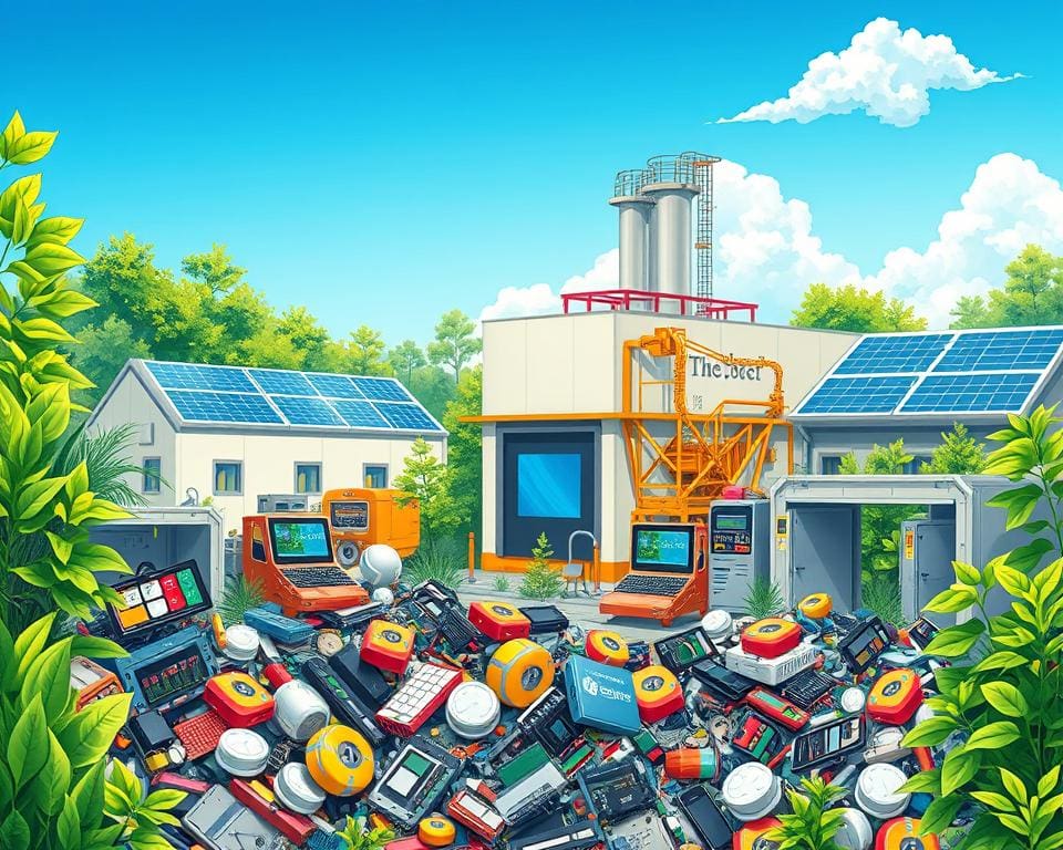 Wie beeinflusst Recycling die nachhaltige Elektronikproduktion?