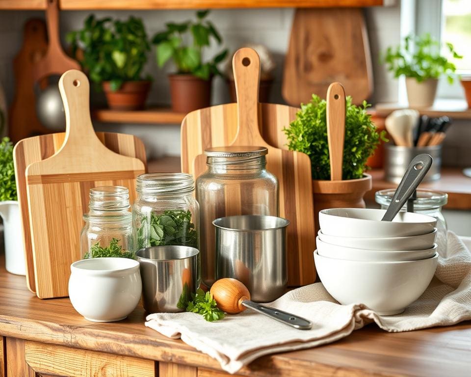 plastikfreie Küchenutensilien