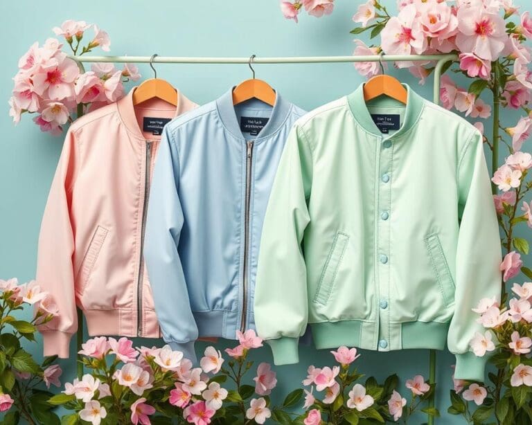Bomberjacken in Pastell: Zarte Farben für den Frühling