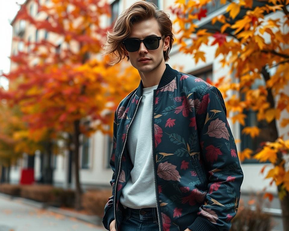 Bomberjacken mit Prints: Ein mutiger Look für den Herbst