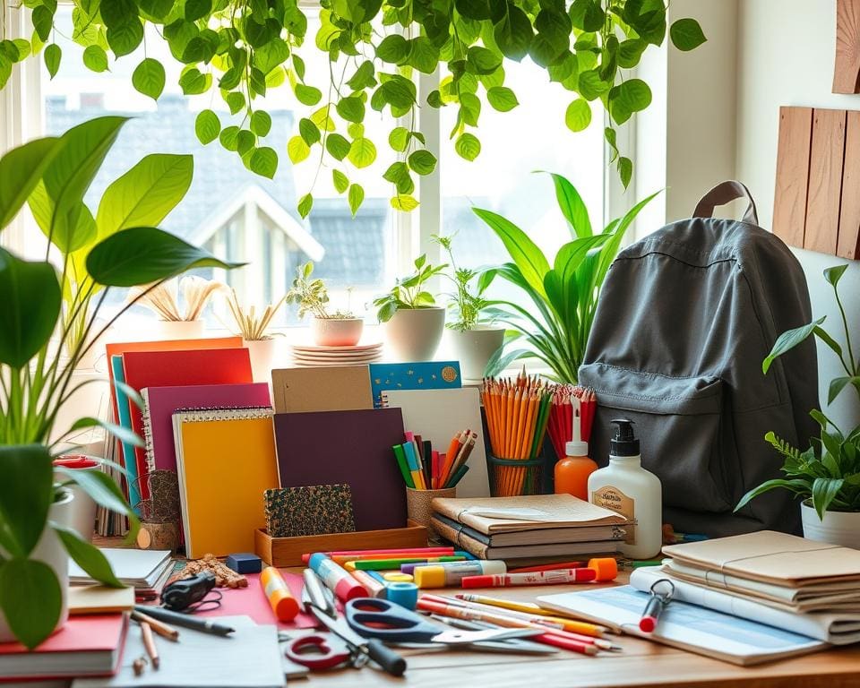 DIY-Projekte für nachhaltige Schulmaterialien