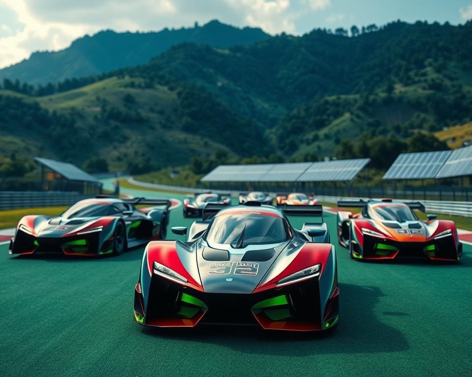 Elektrische Rennwagen für nachhaltige Motorsportevents