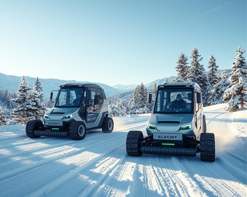 Elektrische Schneeraupen für umweltfreundlichen Wintersport
