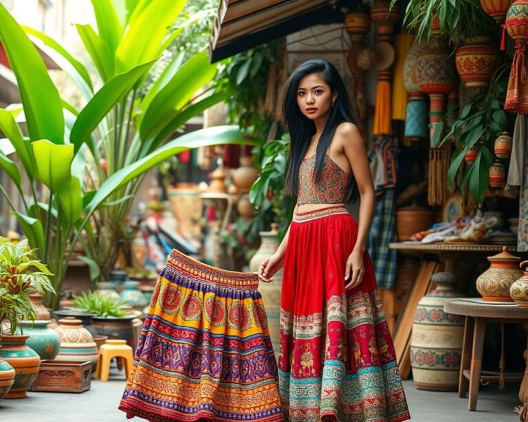 Ethno-Röcke: Wie Sie den globalen Look tragen