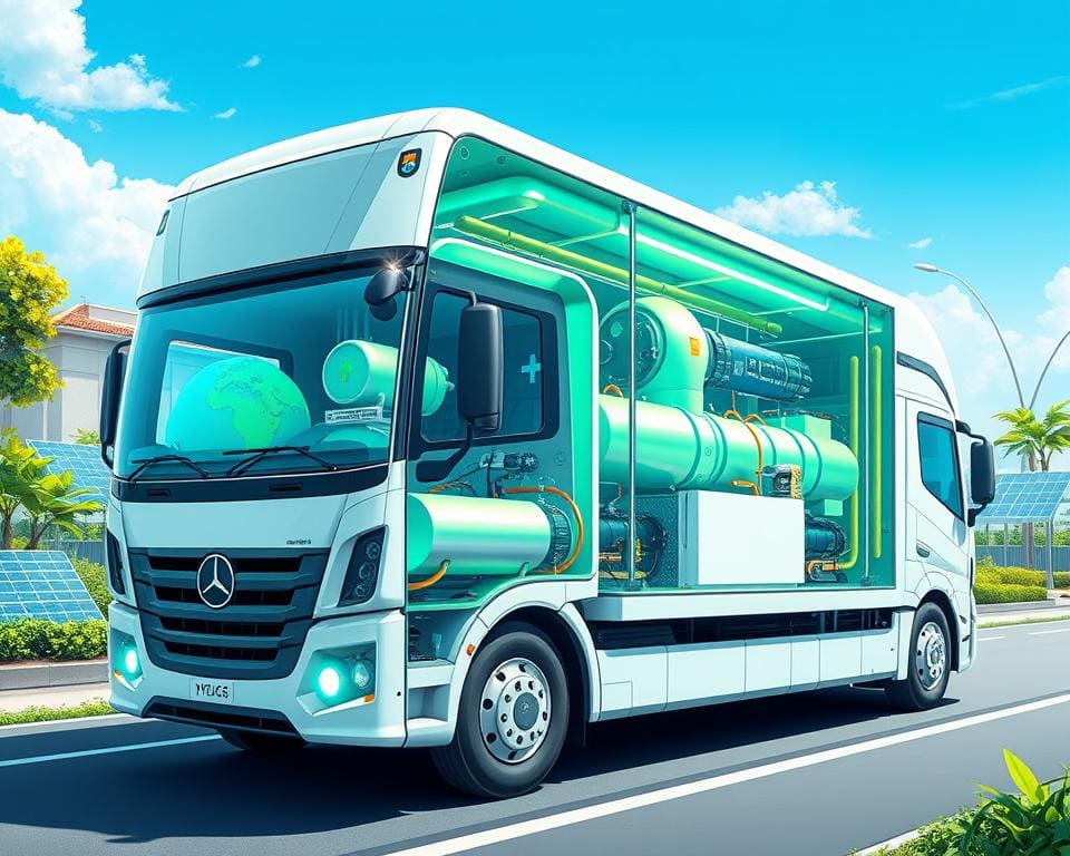 Funktionsweise von Wasserstoff-Lkw Funktionsweise von Wasserstoff-Lkw