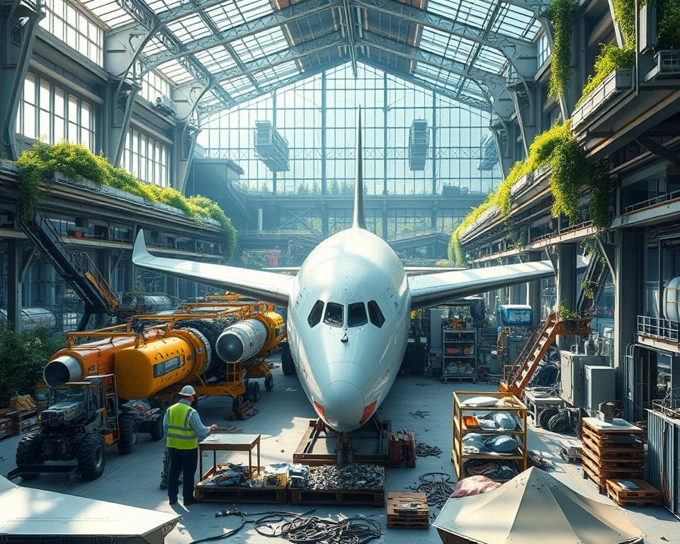 Herausforderungen beim Recycling von Flugzeugteilen