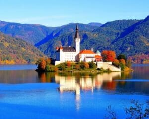 Historische Burgen in Bled, Slowenien