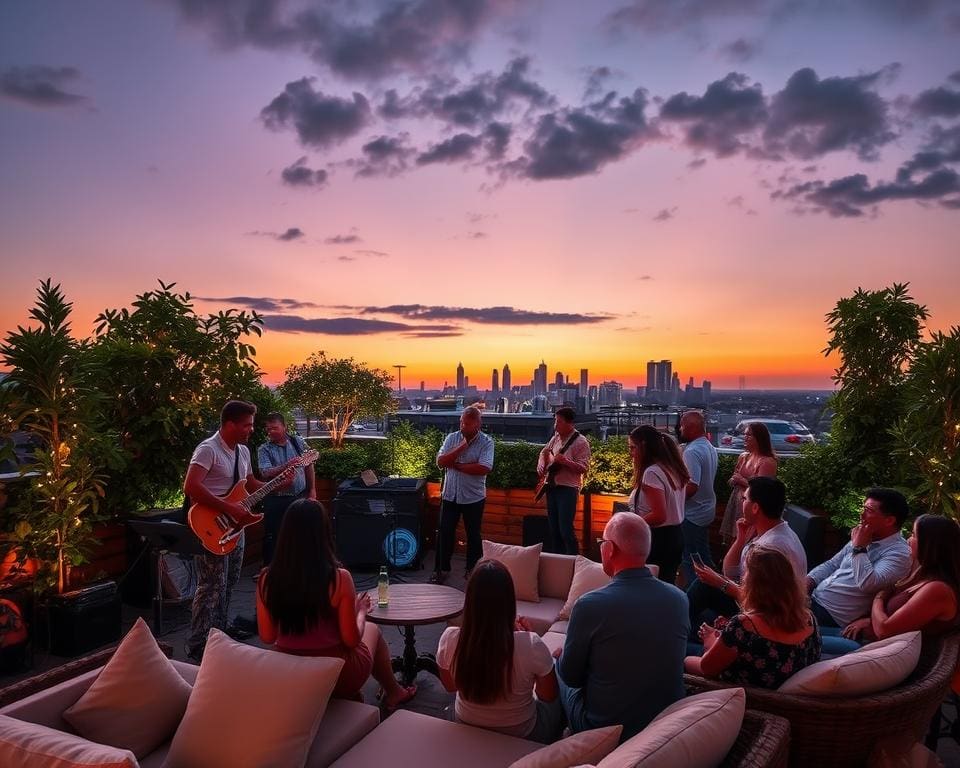 Livemusik Events auf Rooftops
