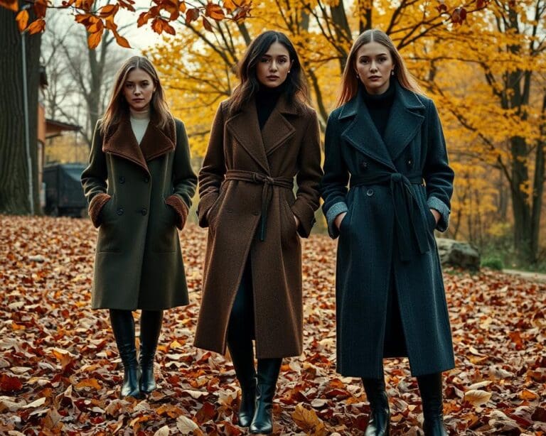 Mäntel mit Lederdetails: Der perfekte Mix für den Herbst