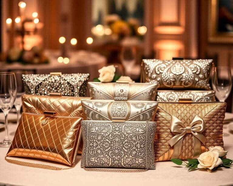 Metallic-Clutches: Glänzende Begleiter für den Abend