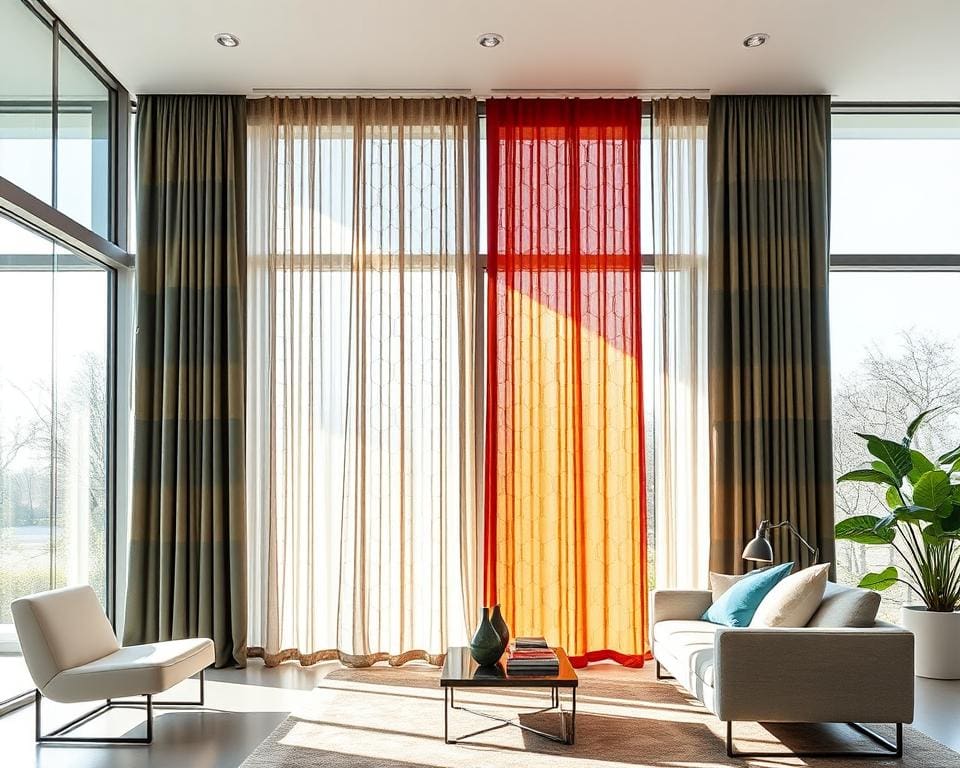 Moderne Gardinen Ideen für große Fenster Moderne Gardinen Ideen für große Fenster