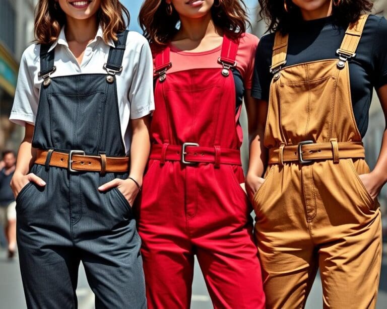 Overalls mit breiten Gürteln: Betonen Sie Ihre Taille